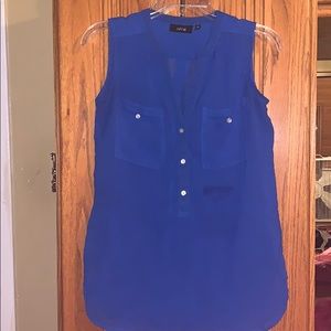 Apt9 sheer Blue top